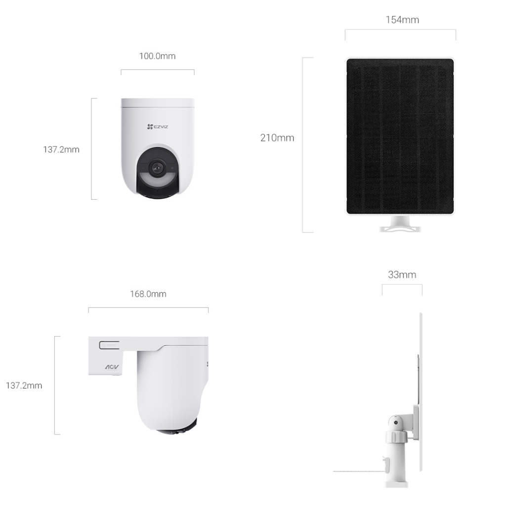 EZVIZ HB8C Lite Kültéri kamera és 5W napelem 4G - Image 4